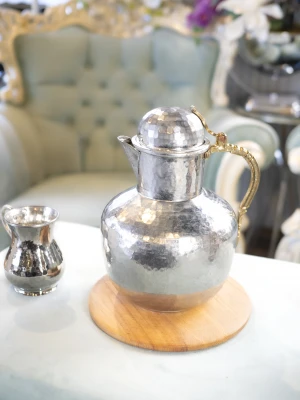 BAKIR SÜRAHİ OSMANLI MODEL GÜMÜŞ RENK