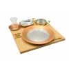 Ahşap Standlı Yemek Sunumu Seti #001