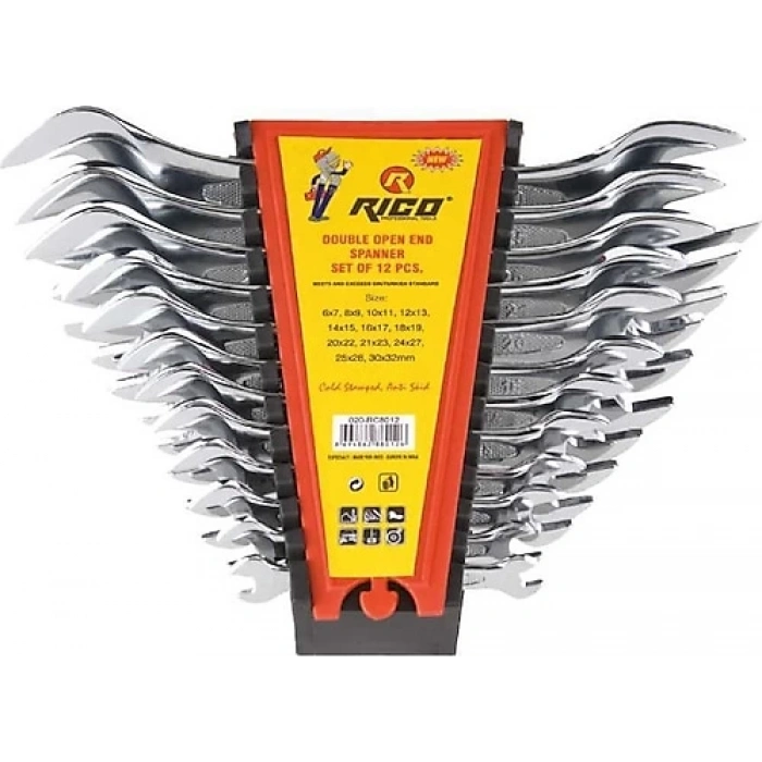 RİCO AÇIKAĞIZ ANAHTAR SETİ 12 PARÇA