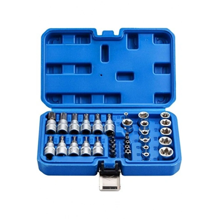 Lokma Takımı 34 Parça 3/8 1/4 Torx & E Lokma Set