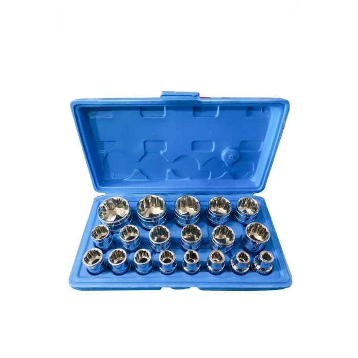 1/2 12 Köşe Yıldız Lokma Seti 19 Parça Çantalı