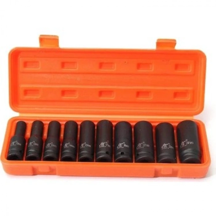 Havalı Lokma 10lu 1/2 Tam Profesyonel Uzun Derin Siyah Lokma Takımı