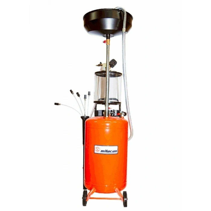 Havalı Yağ Boşaltma Tankı 100 Lt. Fanuslu Kartelden Yağ Emme