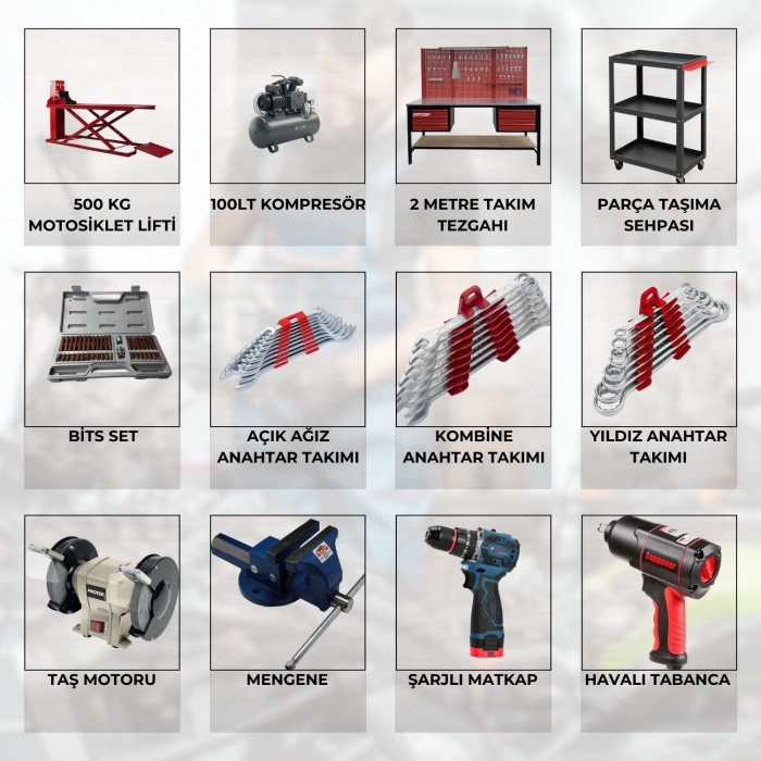 Motosiklet Servis Kurulum Paketi