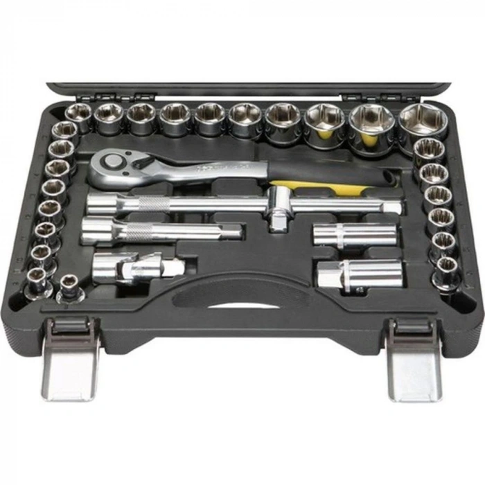 NT Tools 32 Parça 1/2 6 Köşe Lokma Seti – Profesyonel Lokma ve Cırcır Takımı