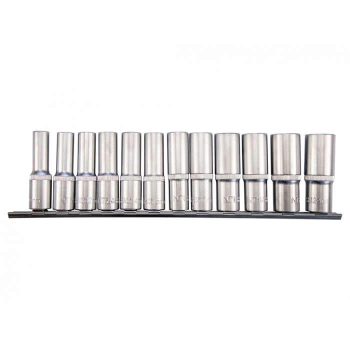 NT Tools Altı Köşe Uzun Crv Lokma Seti 1/2 inç 12 Parça
