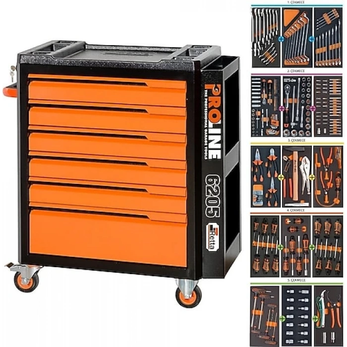 RETTA 245 Parça Dolu Takım Arabası