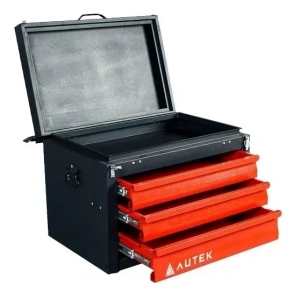 3 Çekmeceli Mobil Takım Dolabı Kırmızı Sandık