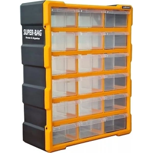 Süper Bag Büyük 18li Çekmeceli Monoblok Çekmeceli Kutu Organizer