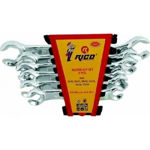Rico 6 Parça Rekor Anahtar Seti 8-19 mm – Profesyonel Flare Nut (Rekor) Anahtar Takımı RC2428