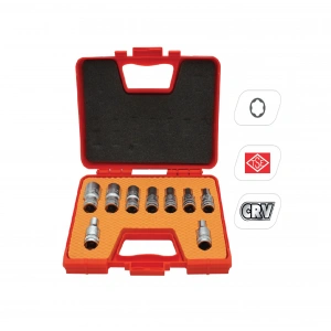 Rico 1/2 Kısa 9 Parça İç Torx E Lokma Takımı Seti – Profesyonel E Tipi Torx Lokma Seti