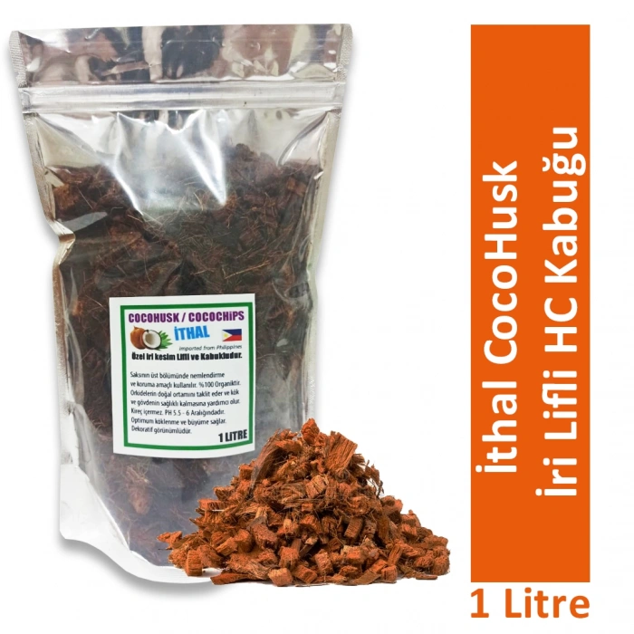 Cocohusk ( Hindistan Cevizi Kabuğu Cipsi) 1 Litre