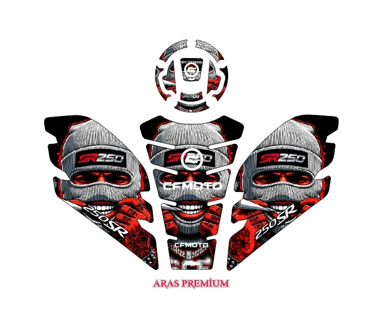 CFMOTO 250 SR Uyumlu Tank Pad Seti