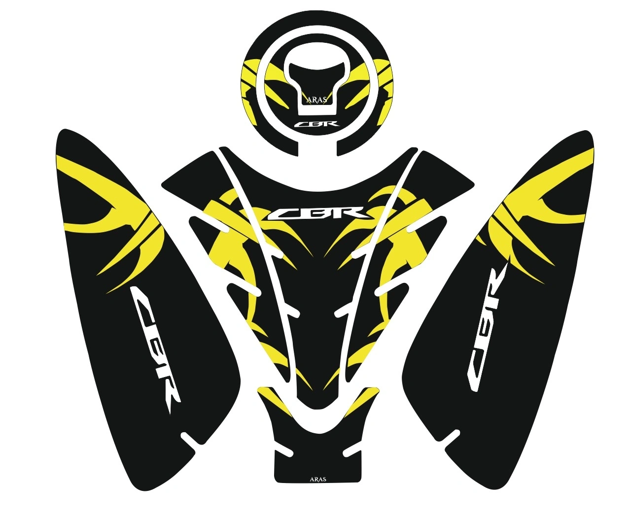 Honda CBR CC Uyumlu Body Kit Tank Pad Seti