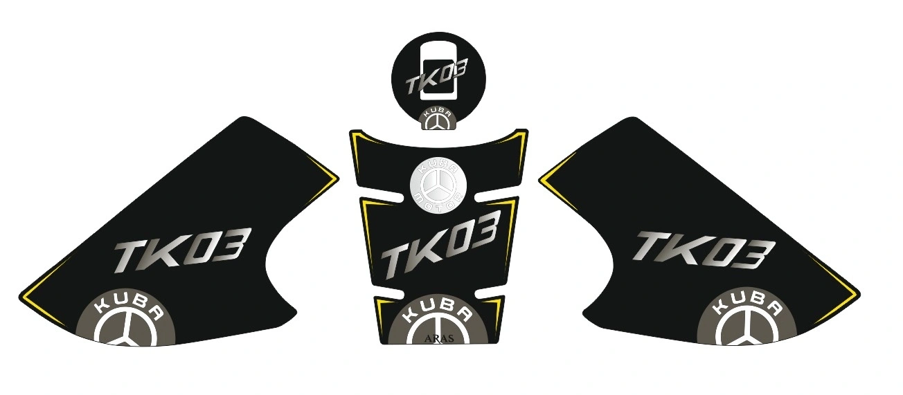 Kuba TK-03 2021-2024 Uyumlu Tank Pad Seti