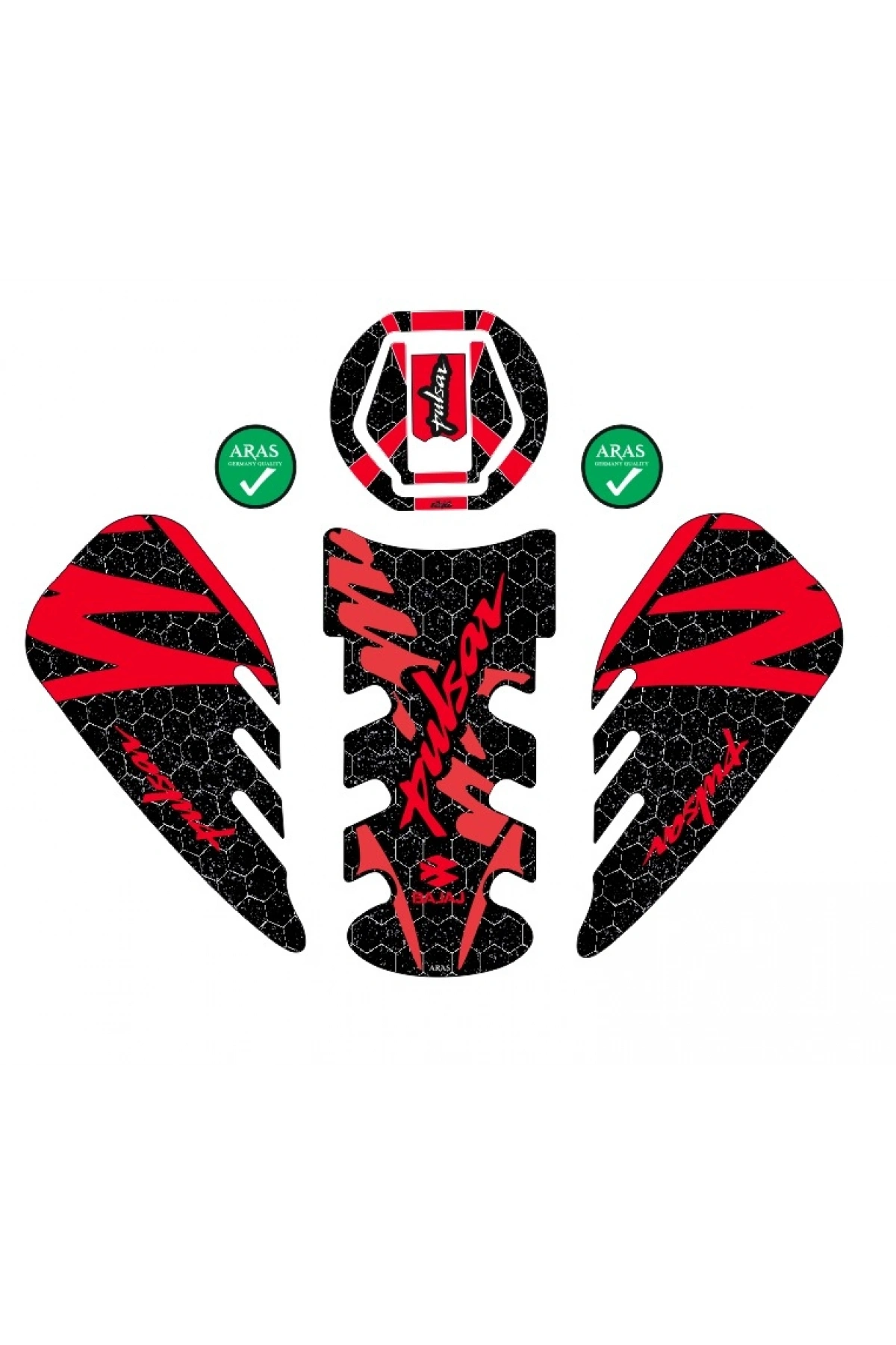 Bajaj Pulsar 2014-2024 Uyumlu Tank Pad Seti