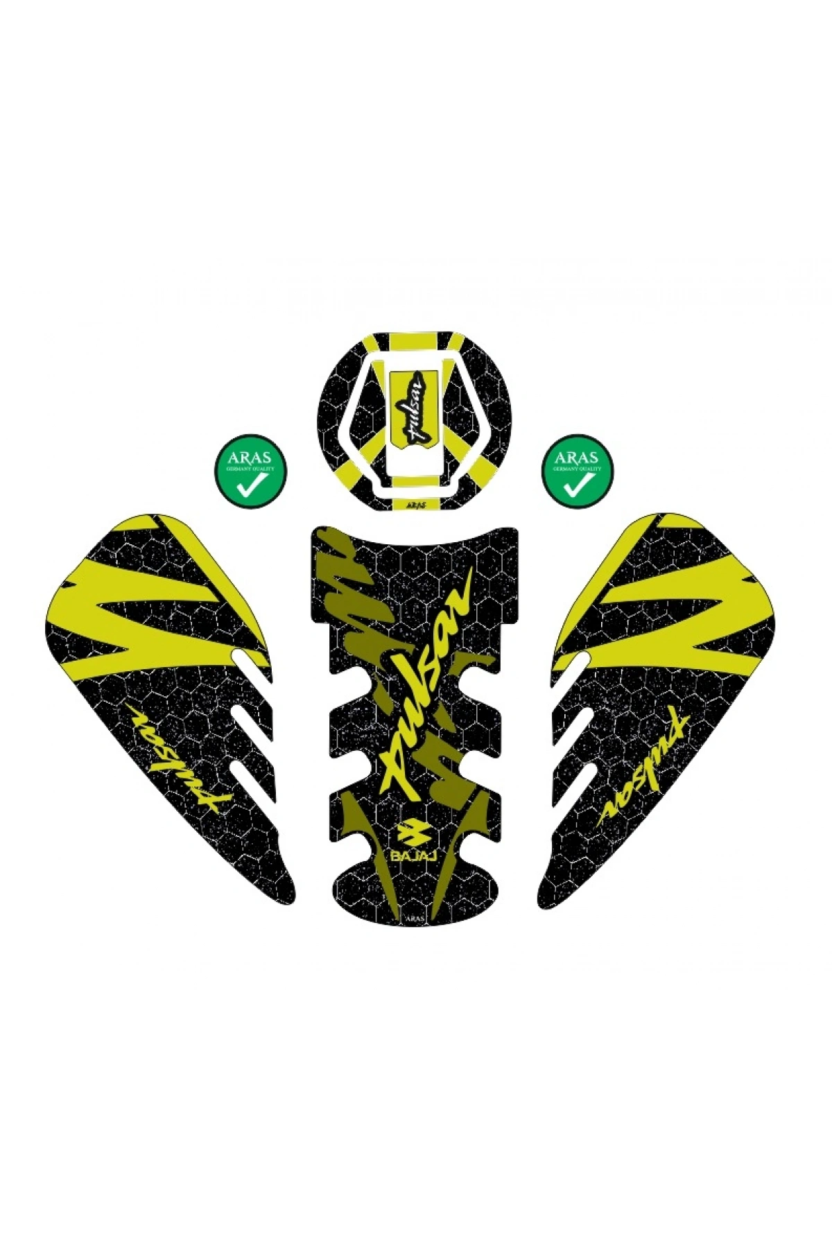 Bajaj Pulsar 2014-2024 Uyumlu Tank Pad Seti