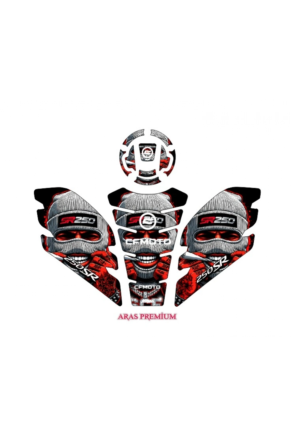 CFMOTO 250 SR Uyumlu Tank Pad Seti