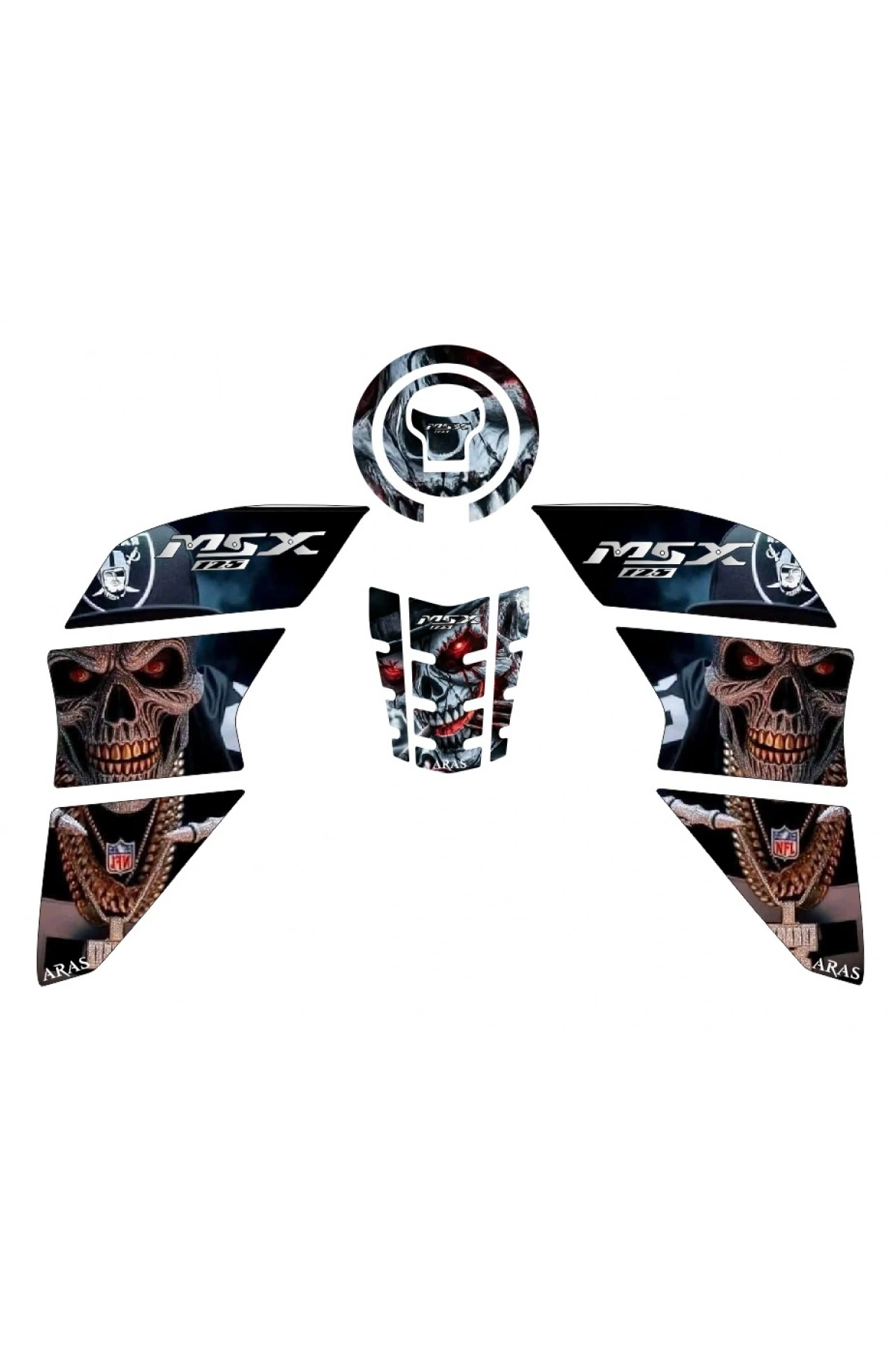 Honda MSX 2014-2022 Uyumlu Tank Pad Seti