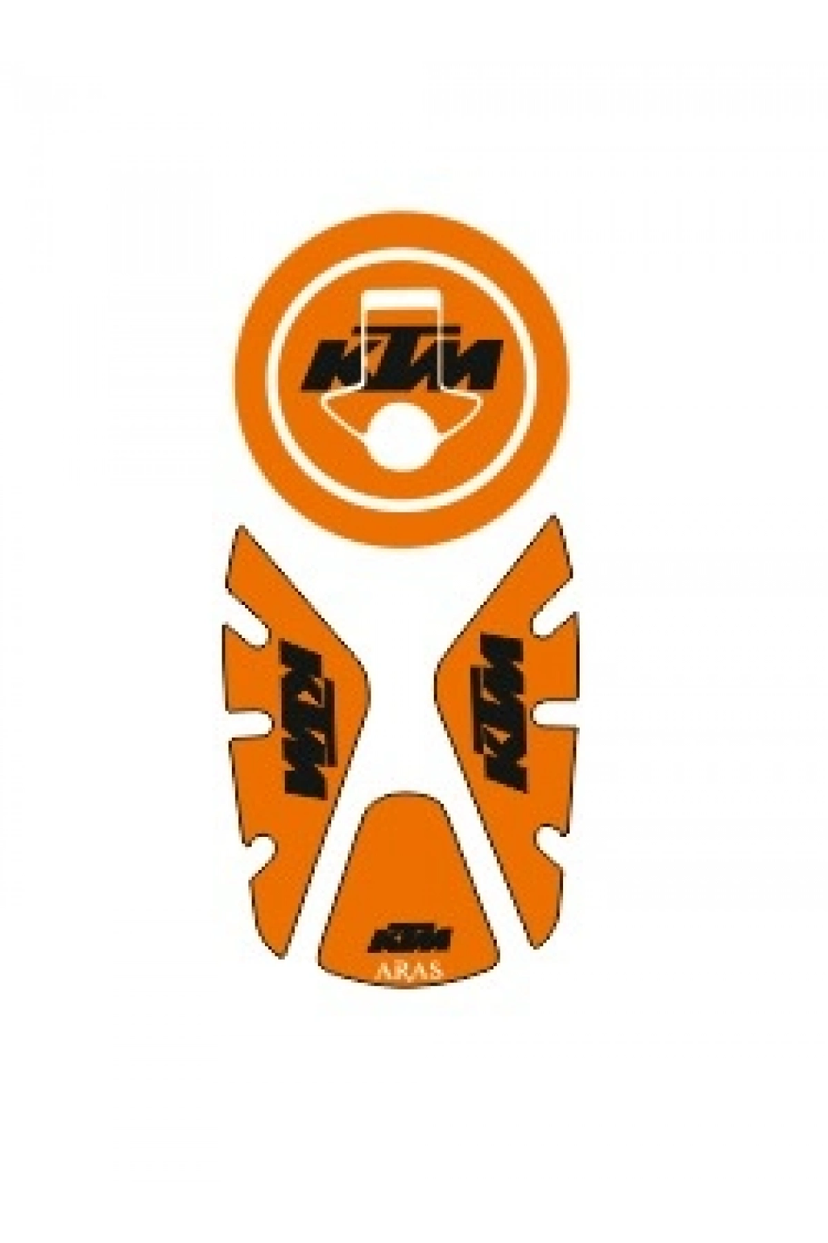 KTM Duke 2012-2021 Uyumlu Tank Pad Seti