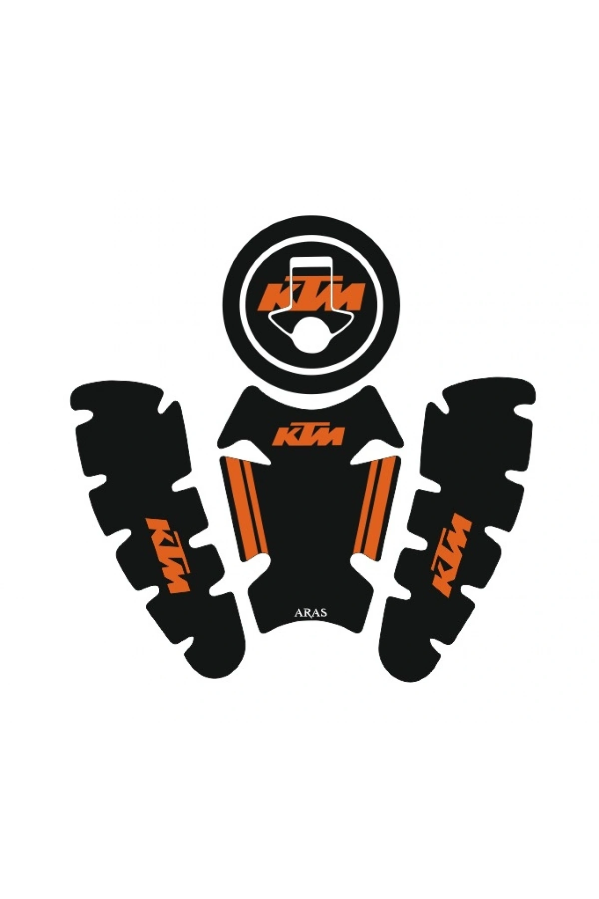 KTM Duke 2012-2021 Uyumlu Tank Pad Seti