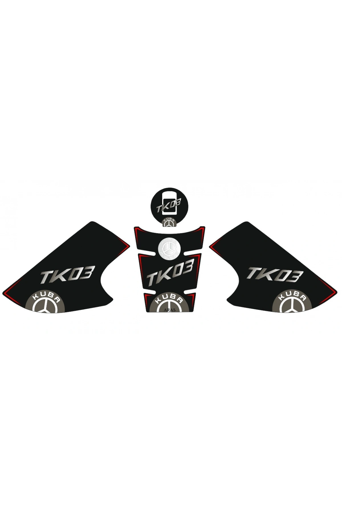 Kuba TK-03 2021-2024 Uyumlu Tank Pad Seti