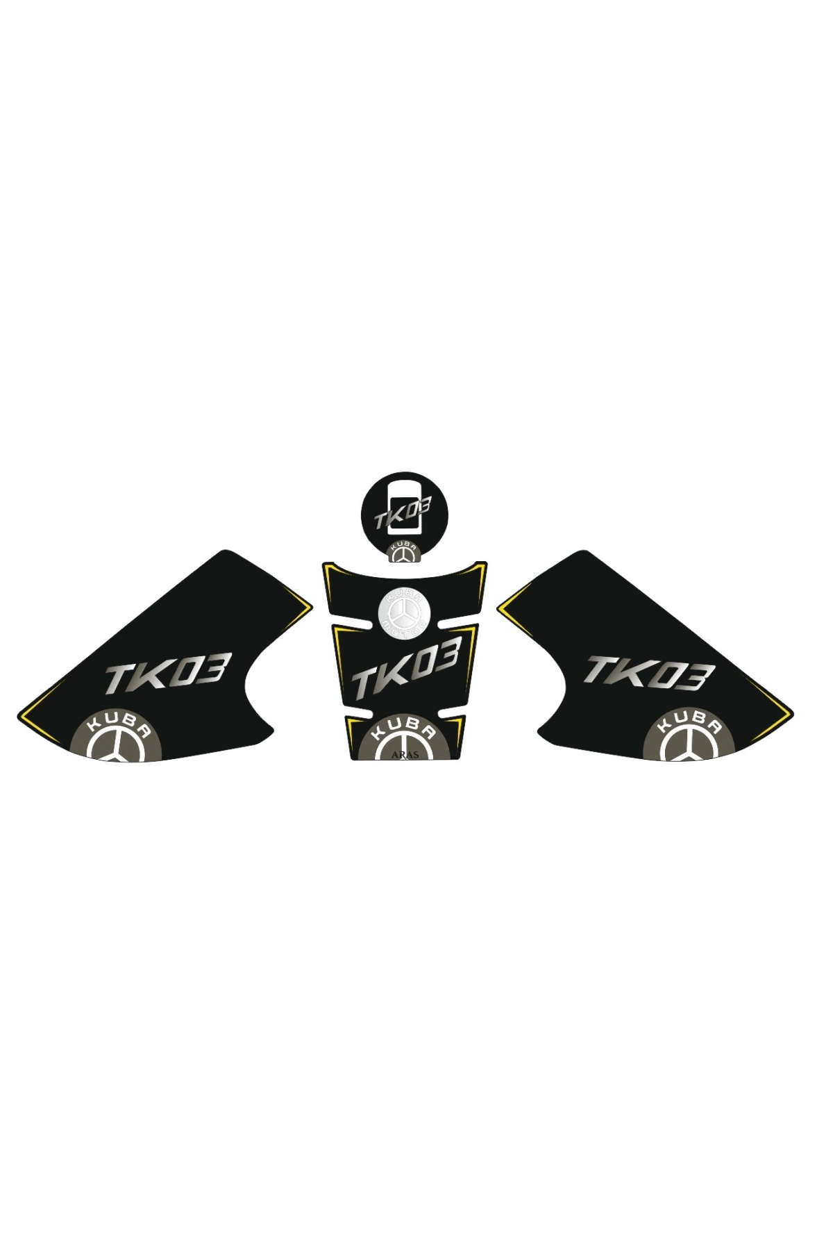 Kuba TK-03 2021-2024 Uyumlu Tank Pad Seti