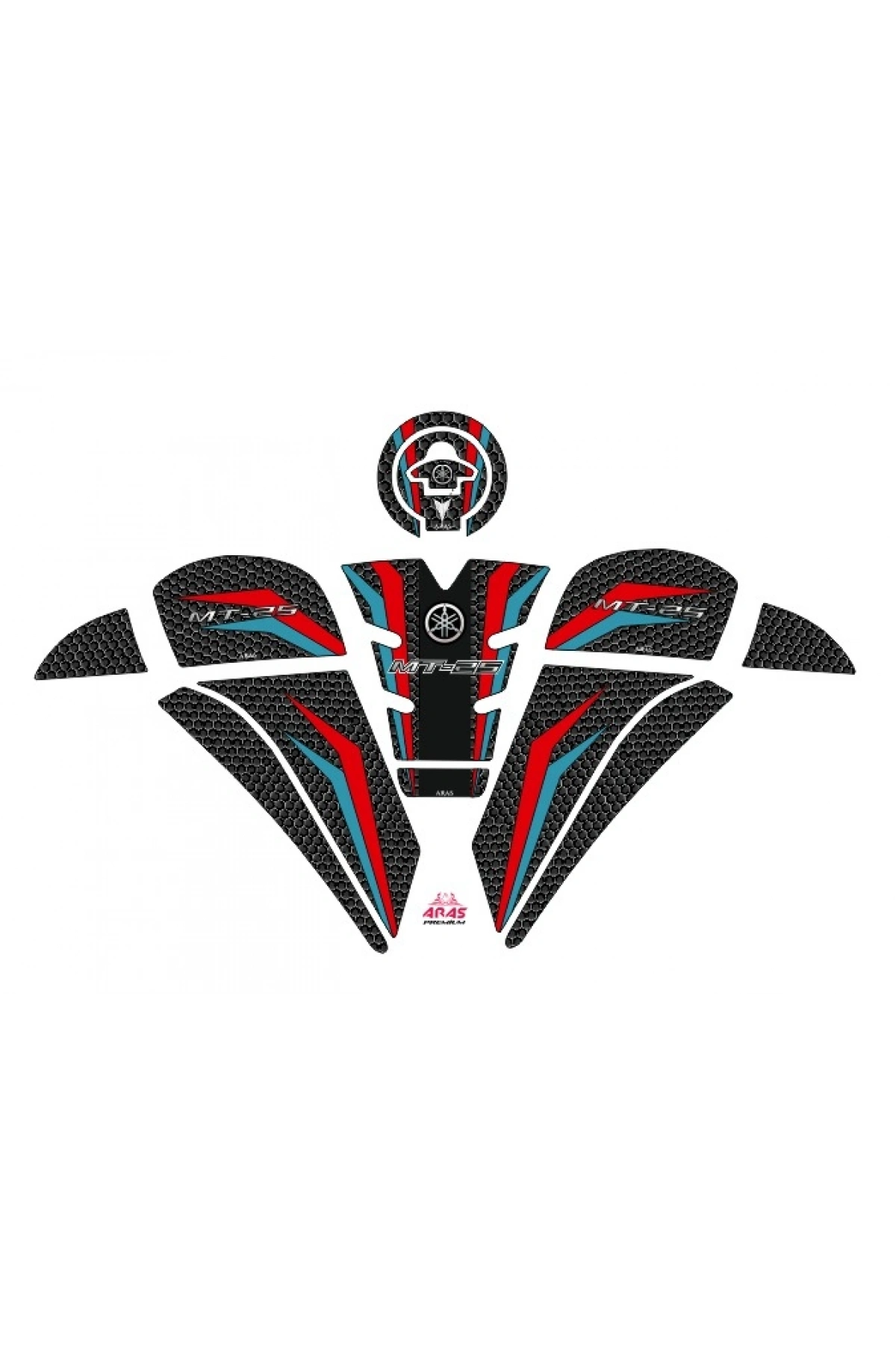 Yamaha MT-25 2020-2023 Uyumlu Tank Pad Seti