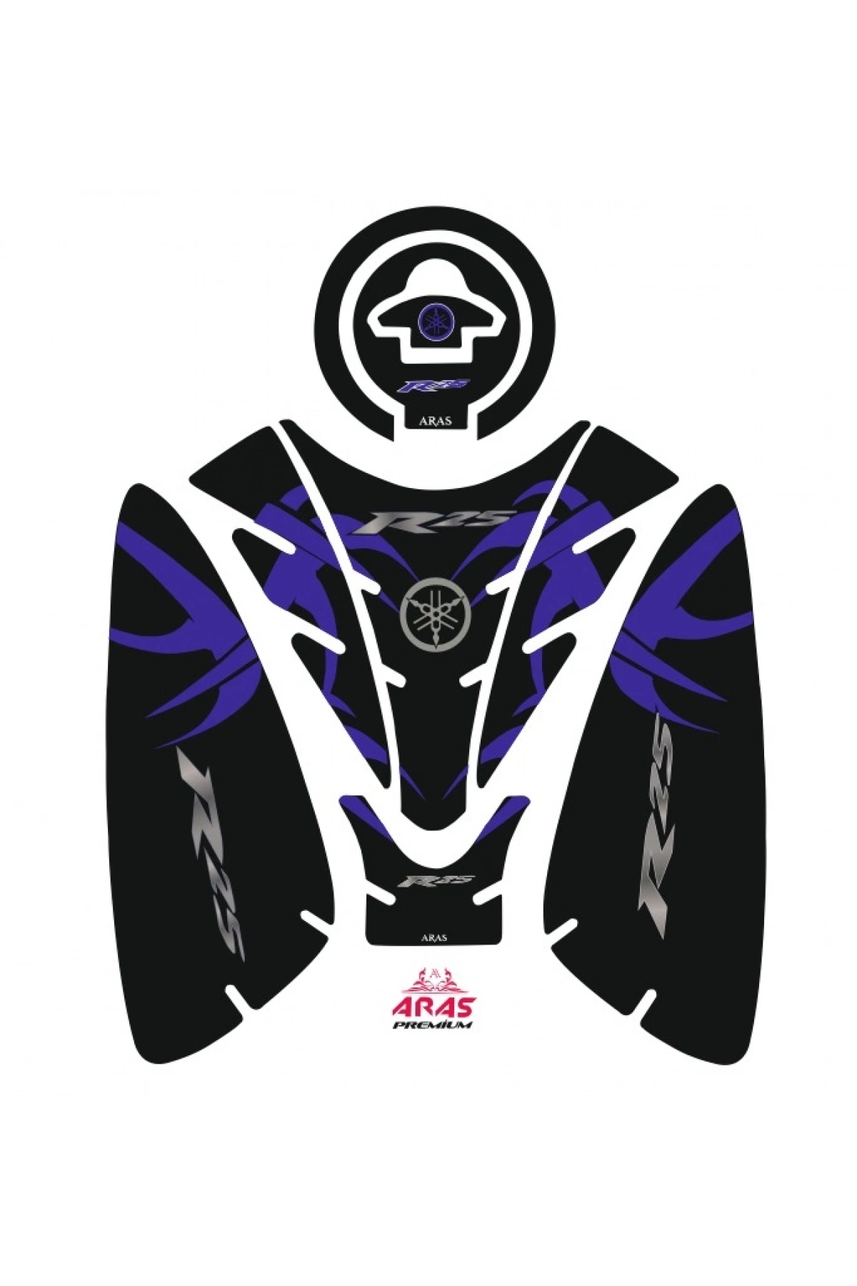 Yamaha R25 2019-2024 Uyumlu Tank Pad Seti