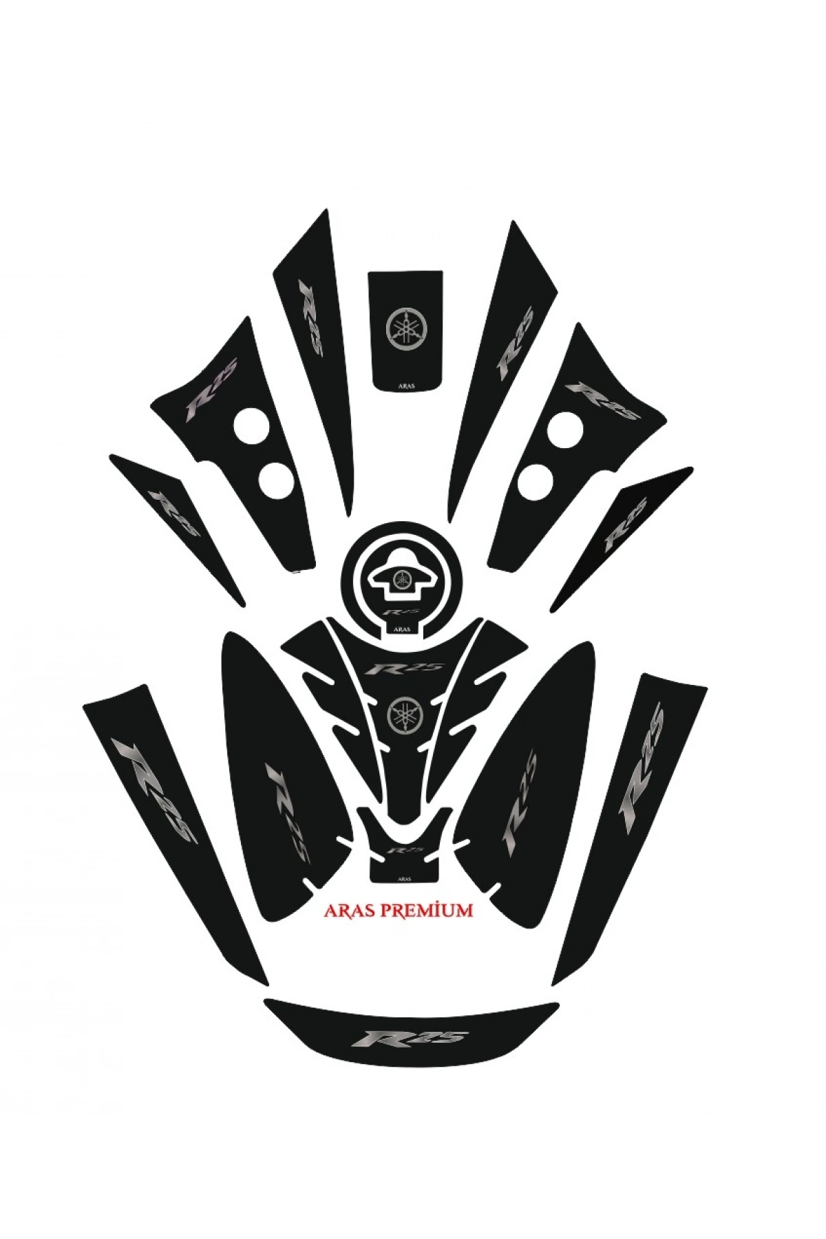 Yamaha R25 2019-2024 Uyumlu Tank Pad Seti
