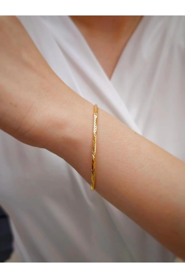 22 Ayar 10gr Başak Ajda İşçiliksiz Bilezik