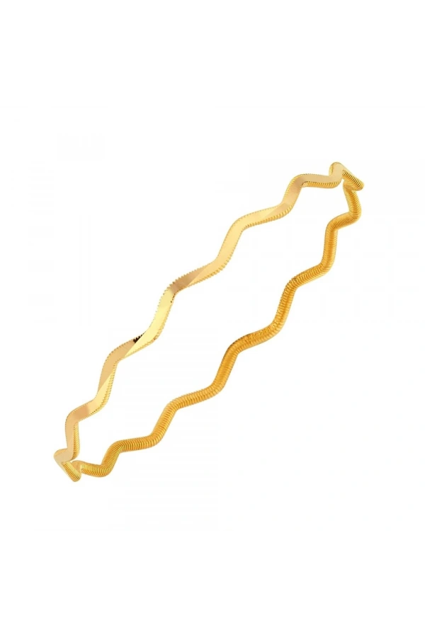 22 Ayar 10gr Zikzak Ajda İşçiliksiz Bilezik