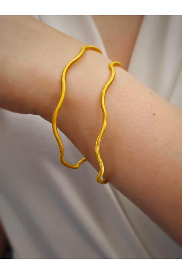 22 Ayar 10gr Zikzak Burgu Ajda İşçiliksiz Bilezik