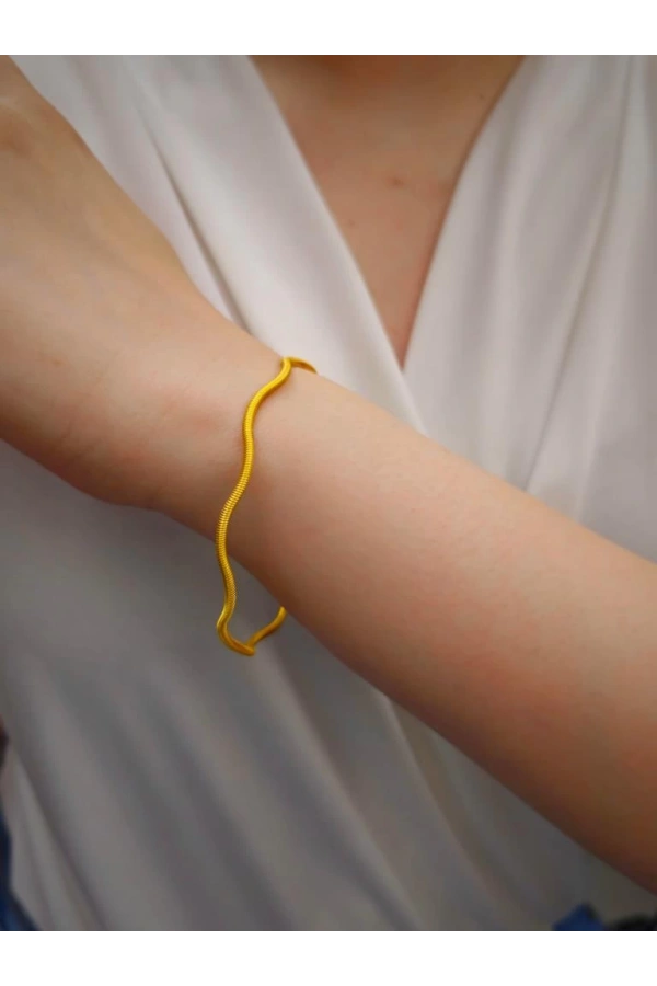 22 Ayar 10gr Zikzak Burgu Ajda İşçiliksiz Bilezik