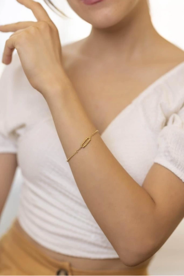 Yiğitbaşı Gold 14 Ayar Fancy Bileklik