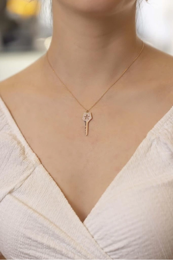 Yiğitbaşı Gold 14 Ayar Fancy Kolye