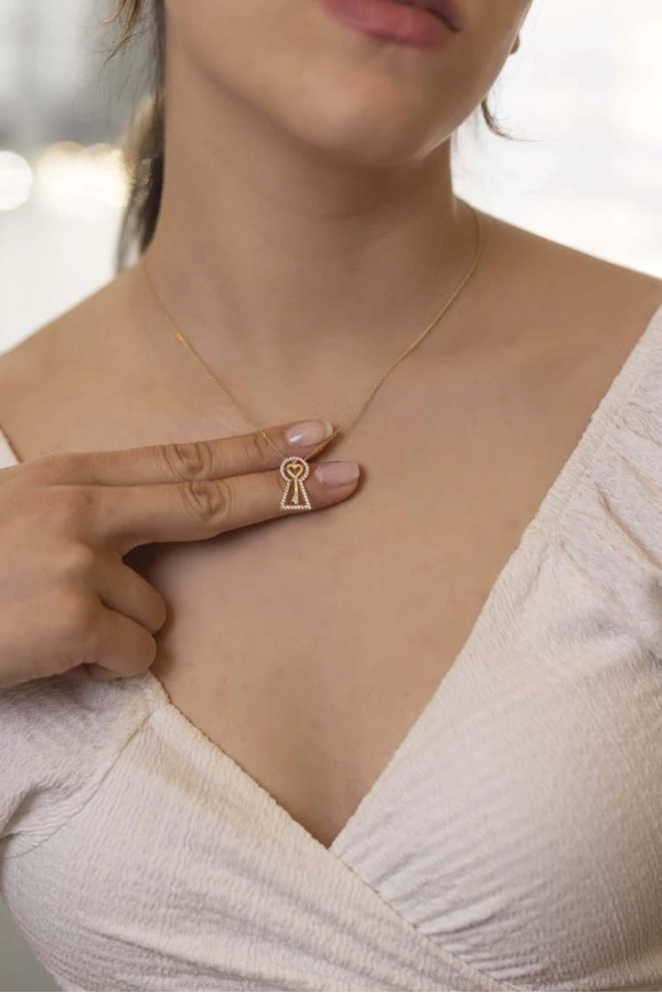 Yiğitbaşı Gold 14 Ayar Fancy Kolye