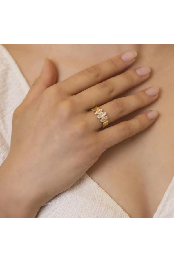 Yiğitbaşı Gold 14 Ayar Fancy Yüzük (3566)