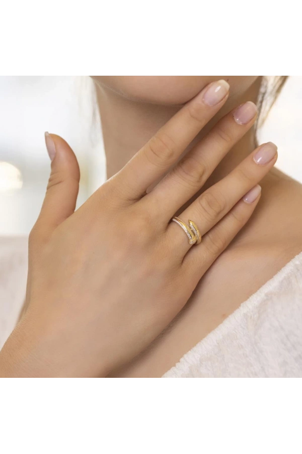 Yiğitbaşı Gold 14 Ayar Fancy Yüzük (3567)