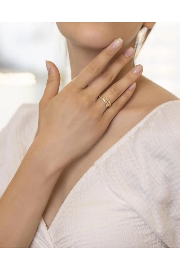 Yiğitbaşı Gold 14 Ayar Fancy Yüzük (3567)