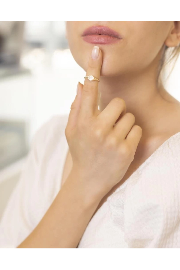 Yiğitbaşı Gold 14 Ayar Fancy Yüzük (3590)