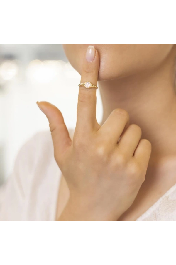 Yiğitbaşı Gold 14 Ayar Fancy Yüzük (3590)