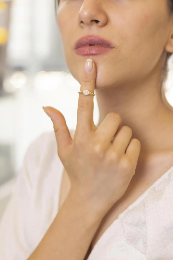 Yiğitbaşı Gold 14 Ayar Fancy Yüzük (3590)