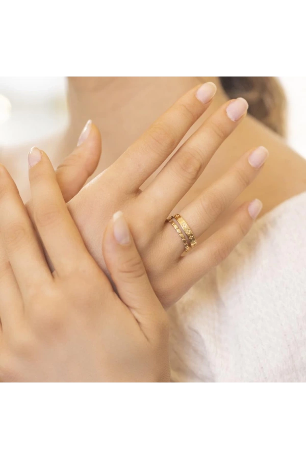 Yiğitbaşı Gold 14 Ayar Fancy Yüzük (3610)