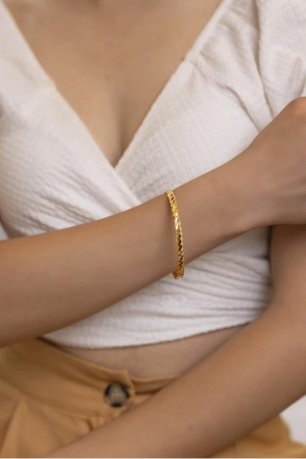 Yiğitbaşı Gold 22 Ayar 20 gr İşçiliksiz 3 Tel Adana Burma Bilezik