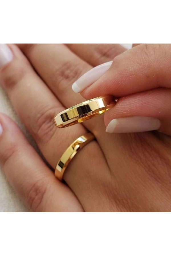 Yiğitbaşı Gold 22 Ayar 2mm Alyans Yüzük 31759
