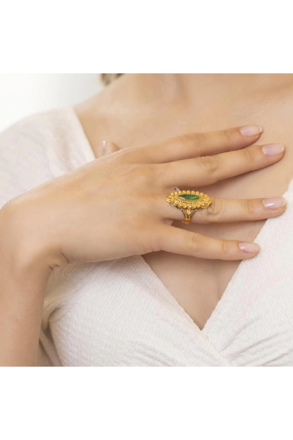 Yiğitbaşı Gold 22 Ayar Antep İşi Yüzük (3506)