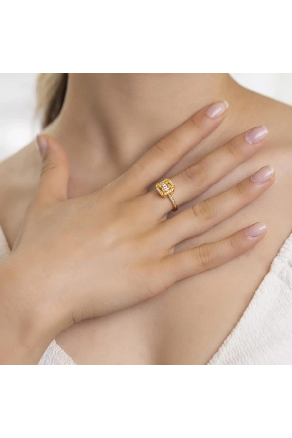 Yiğitbaşı Gold 22 Ayar Baget Yüzük 3092