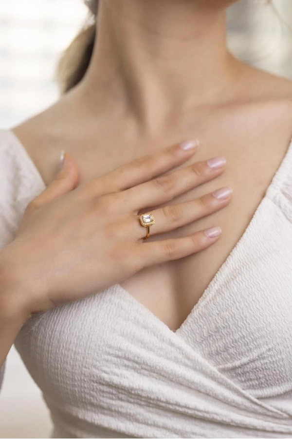 Yiğitbaşı Gold 22 Ayar Baget Yüzük 3099