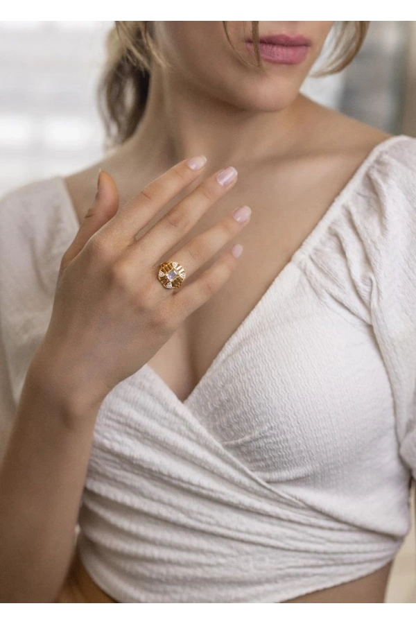 Yiğitbaşı Gold 22 Ayar Baget Yüzük 3117